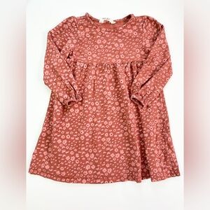 H&M Pink Floral Long Sleeve Dress